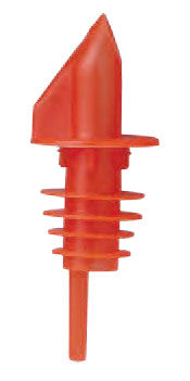 Speed Bottle Pourers, Plastic, Fluorescent Red