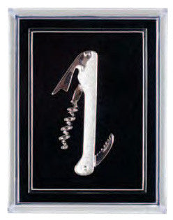 Waiter's Corkscrew Pin, Silver Plated