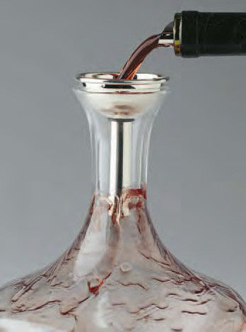 Splay Wine Decanter Funnel, Silver Plated