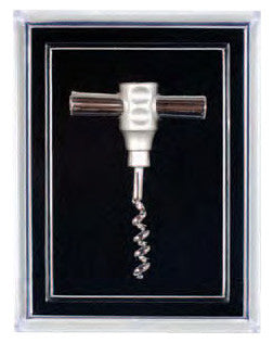 Pocket Corkscrew Pin, Silver Plated