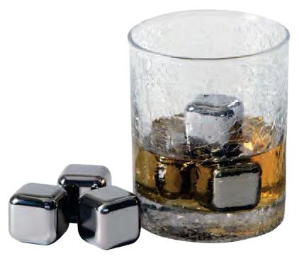 Steel-Ice Cubes Deluxe Set, Stainless Steel