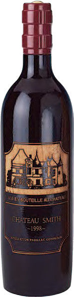 Cellarmaster's Wood Bottle Peppermill, Dark, Bordeaux Bottle Shape