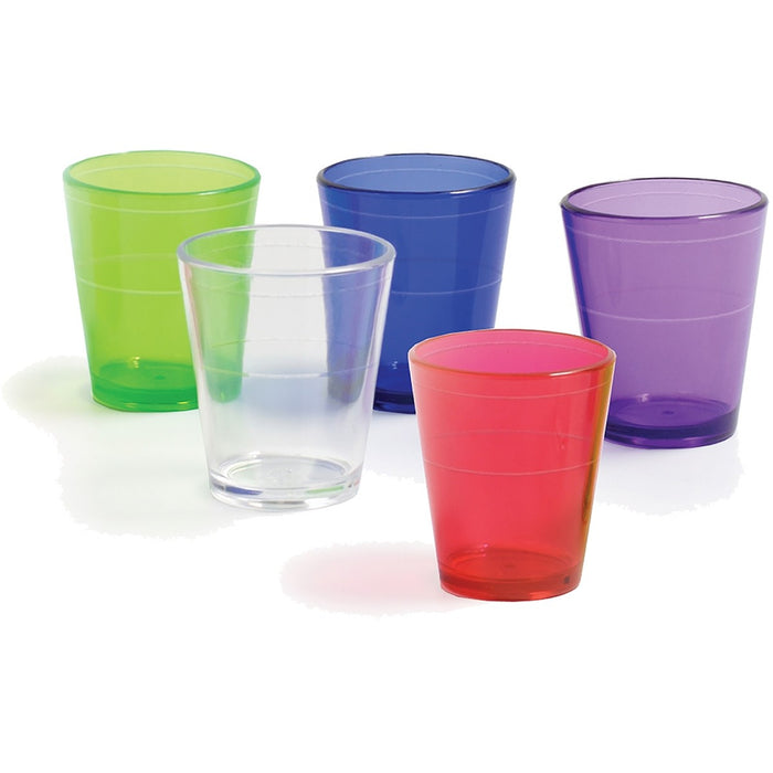 Acrylic Shot Glasses, Three Pack on a Retail Card
