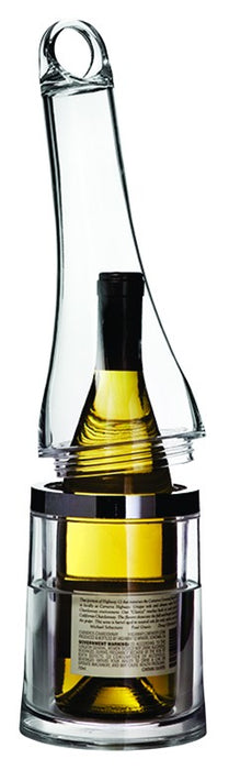 Portage Deluxe Portable Wine Chiller, 2-Piece (Base and Screw-Top Dome)