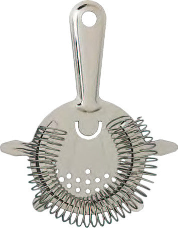 Cocktail Strainer, 4 Prong, Stainless Steel