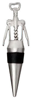 Classico Solid S/S Bottle Stopper- Wing Corkscrew Top
