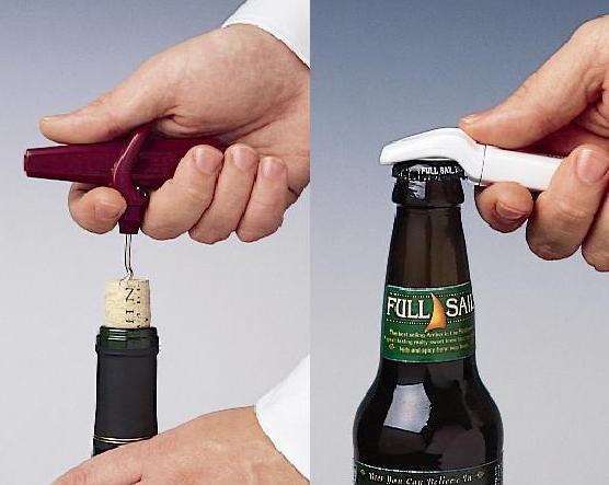 Traveler's Corkscrew With Bottle Opener