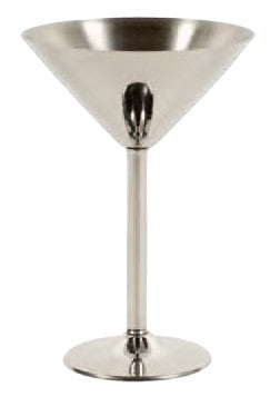 Crisp Martini Glass, Stainless Steel