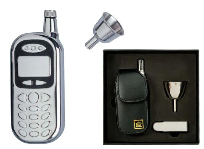 Cell Phone-Shape Pocket Flask, 3 oz.