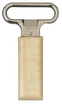 Ahh Super! Two-Prong Cork Extractor, Chrome Plated with Birch Sheath