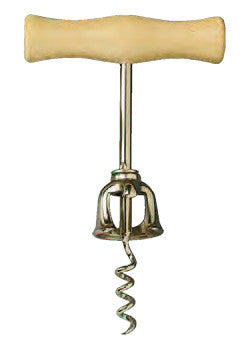 Power Corkscrew, Beechwood Handle with Bell