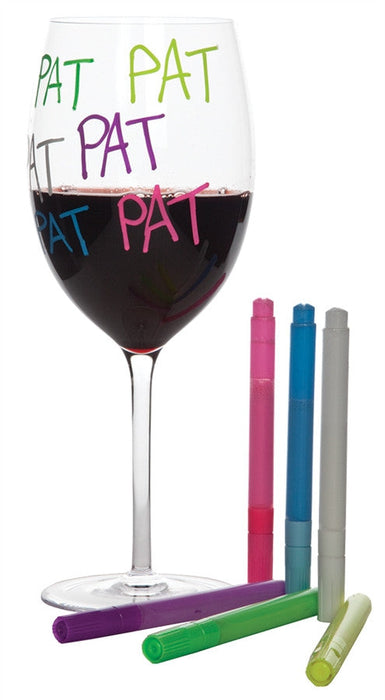 Neon Wine Glass Marker