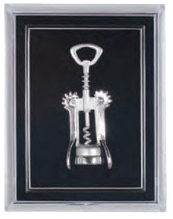 Wing Corkscrew Pin, Silver Plated