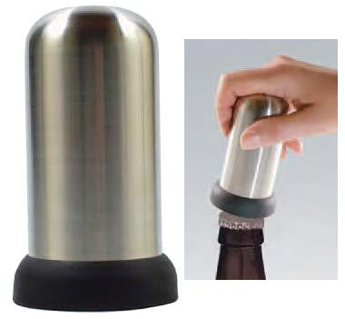Cap-Popper Bottle Opener, Stainless Steel