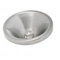Half-Bottle Wine Tasting Receptacle (Spittoon), Lid Only, BRUSHED Stainless Steel