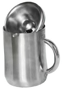 Wine Tasting Personal Spittoon, Brushed Stainless Steel