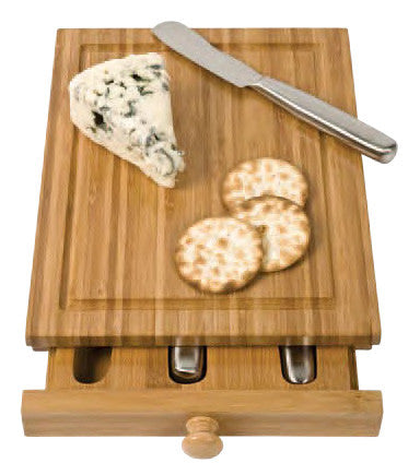 Bamboo Cheese Tools Case/Cutting Board