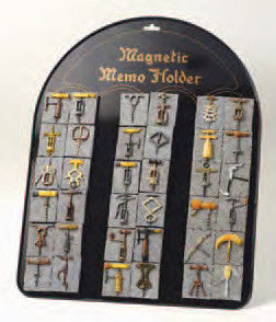 Magnetic Backboard Counter-Top Display for Antique Corkscrew Magnets