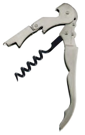 Duo-Lever Corkscrew with "Smart-Kut" Foilcutter, Stainless Steel